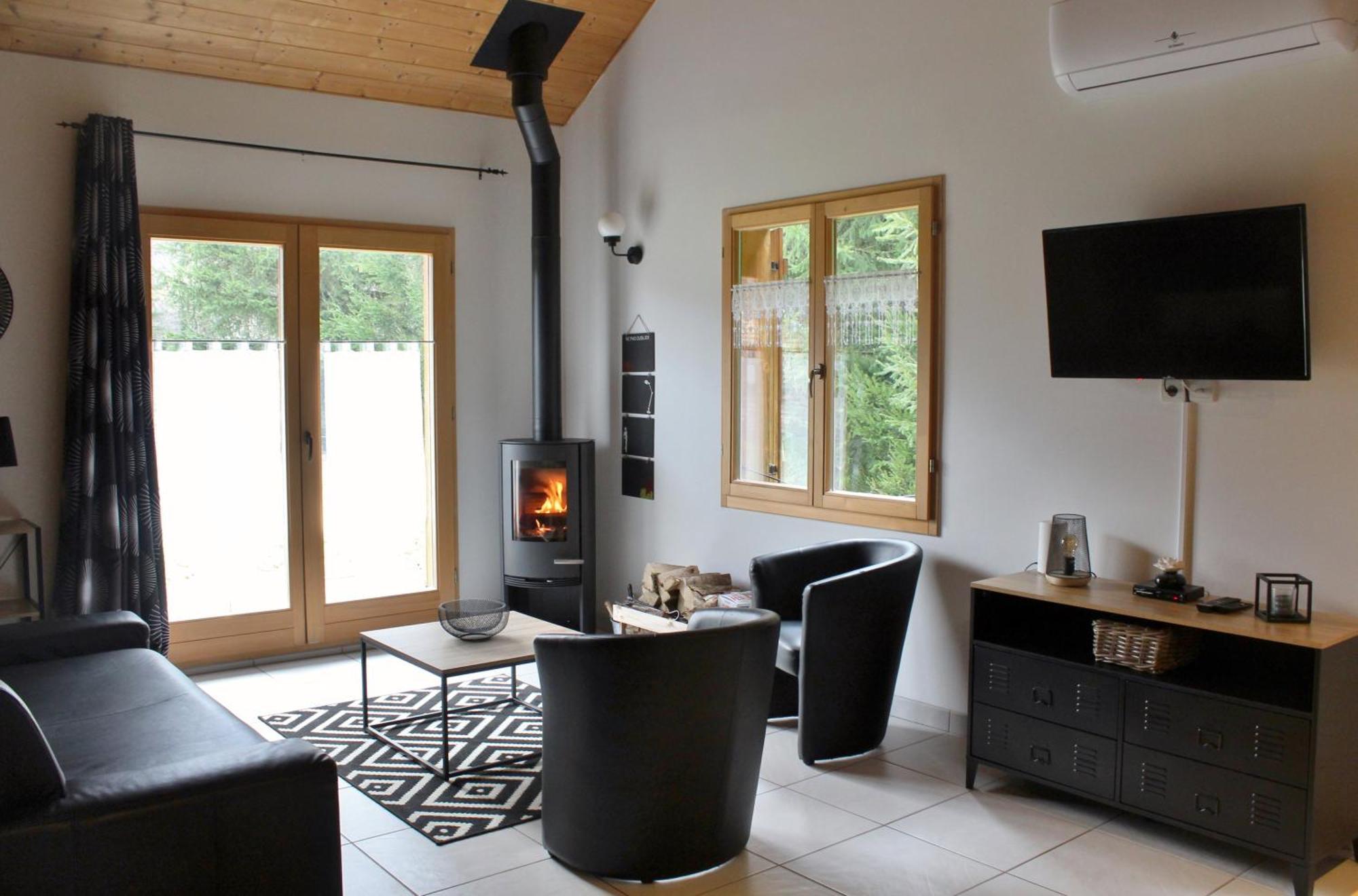 Chalet De Charme Le Contemporain Ney Экстерьер фото